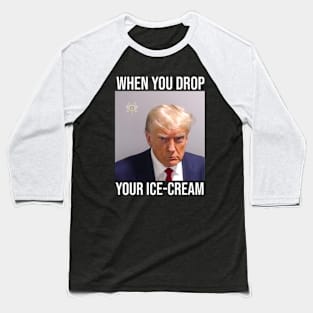 Donald Trump Mugshot Meme T-Shirt 2023 - Donald Trump Mugshot Photo Baseball T-Shirt